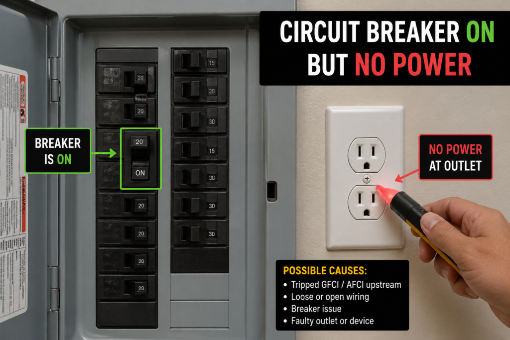 Few electrical problems are as perplexing as flipping a circuit breaker to the "on" position only to discover that the outlets, lights, or appliances on that circuit remain completely dead. Unlike a breaker that trips and refuses to reset, a circuit breaker on but no power